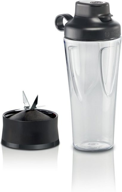 Bosch To-go-Trinkflasche mit Mixer-Aufsatz und Messerhalter, transparent - Bild 1