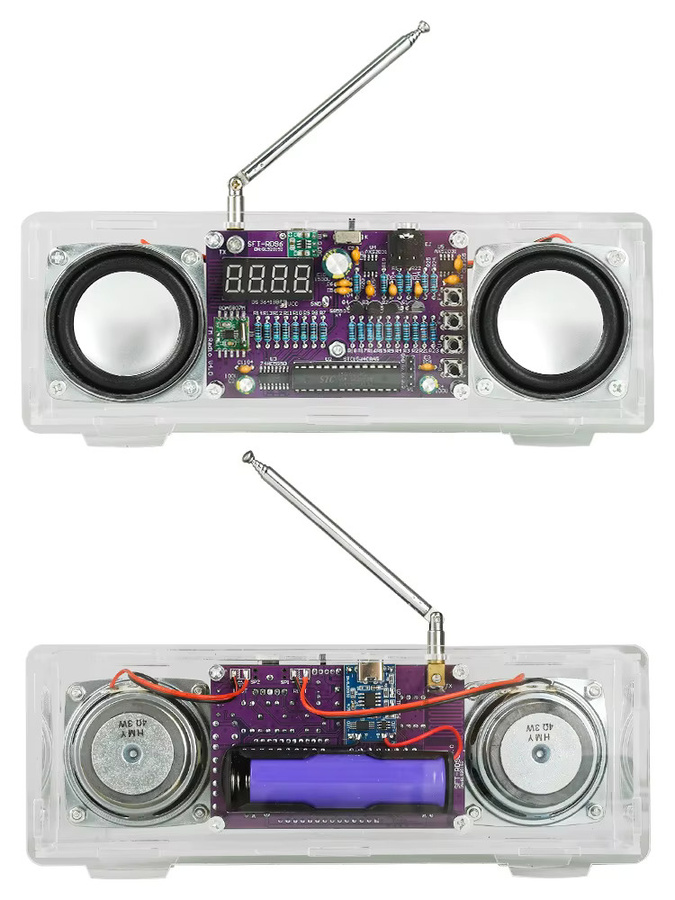 diymore FM-Radio Elektronik-Bausatz mit Zweikanal-Digitalanzeige und USB-C-Schnittstelle für Audio-Lernen (87,5MHz-108MHz) - Bild 6