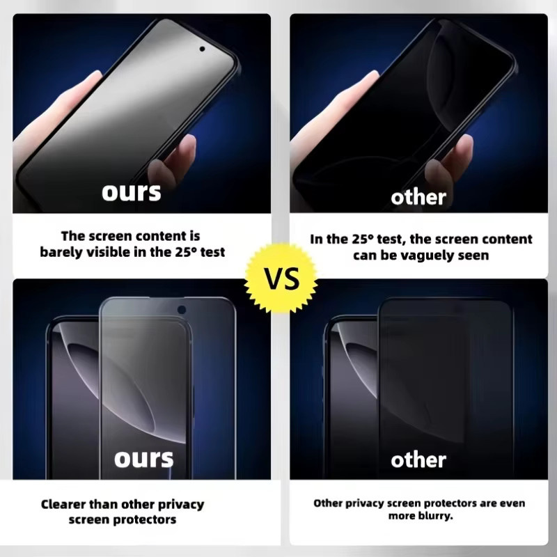 Matte Keramik-Sichtschutzfolie für Apple iPhone 11 bis iPhone 17 Pro Max im Set mit 1-4 Stück - Bild 4