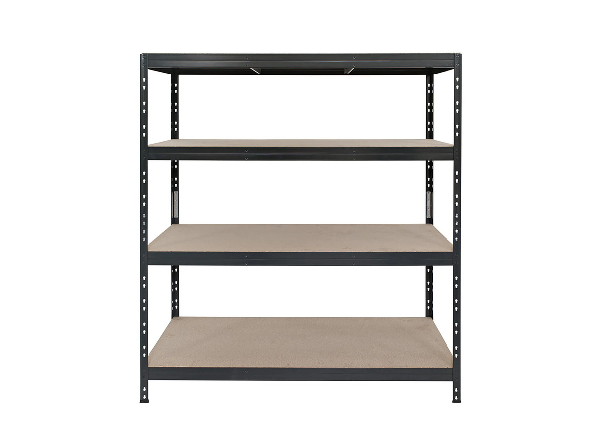 AR Shelving Rivet Schwerlastregal mit 4 HDF Böden in Anthrazit, H x B x T: 180 x 150 x 60 cm - Bild 3