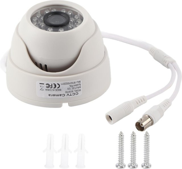 TOMTOP 1080P HD-Sicherheitskamera als 4-in-1-Überwachungskamera mit 3,6-mm-Objektiv und Infrarot-Nachtsicht in Weiß - Bild 1