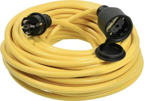AS Schwabe Strom Verlängerungskabel Gelb 25,00 m N07V3V3-F 3G 1,5mm² IP44 - Bild 1