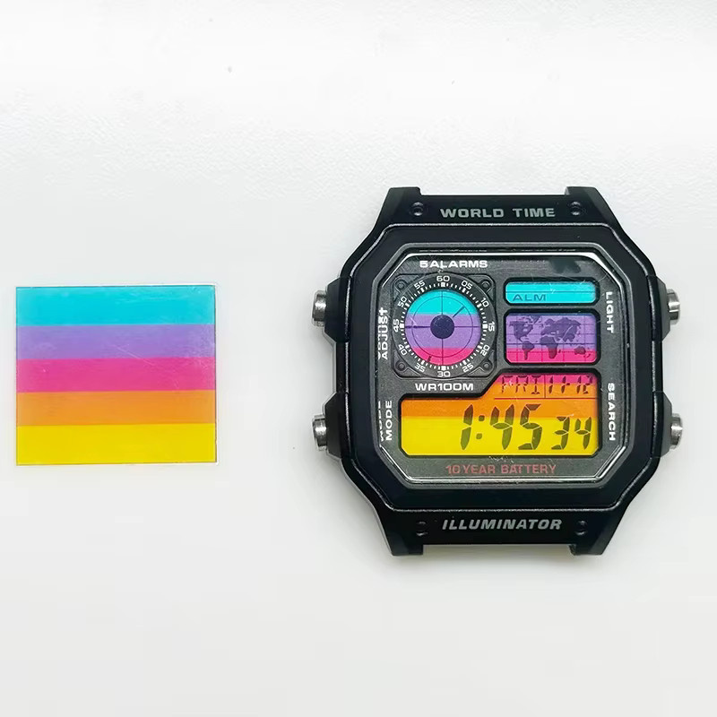 Casio Bildschirm-Farbwechsel-Aufkleber, Edelstahl, Unisex - Bild 2