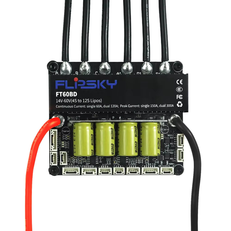 Flipsky FT60BD Dual Drive ESC 60V 120A in Schwarz für DIY E-Board, Scooter, E-Bike und Go-Kart mit bürstenlosem Motor - Bild 2
