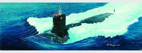 Trumpeter U-Boot USS SSN-21 Seawolf, Modellbau, 1:144 - Bild 1