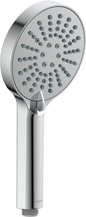 Schütte Handbrause Como in Chrom und Grau mit Anti-Kalk-Funktion und Wasserspar-Technologie - Bild 1