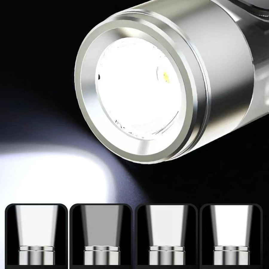 YJMP Super Lighting Mini Tragbare LED Taschenlampe mit COB Licht, Wasserdicht und Wiederaufladbar für Outdoor, Camping und Notfälle - Bild 8