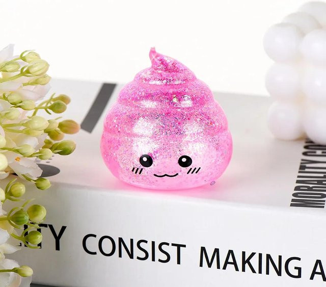 Squishy Maltose Kackhaufen Stressball, Blindbox, Glitzer, Dehnbar, Quetschen - Bild 1
