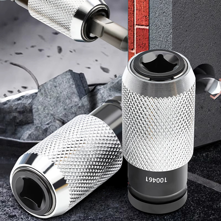 Stookits Bohrhammer-Adapter Set mit Schlagbohrer-Bits in Silber zur Konvertierung von Elektro-Bohrschraubern und Elektro-Hammern - Bild 3