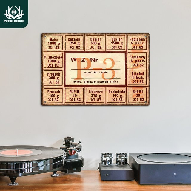 Putuo Decor Vintage Metallblechschild Wandkunst in Mehrfarben für Zuhause, Pub und Club - Bild 1