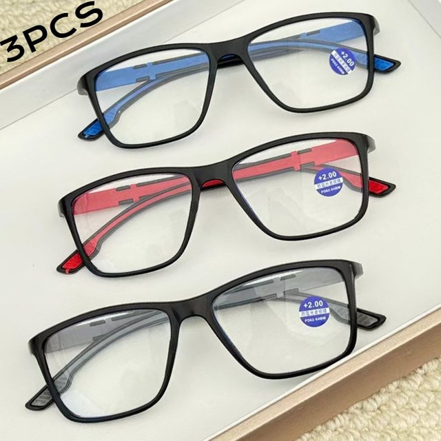 Lesebrille Unisex, Vollrand, Kunststoff, schwarz - Bild 1