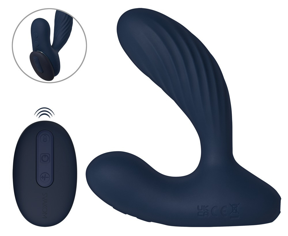 Svakom Analvibrator Vick Neo 2 mit Fernbedienung in Schwarz und Blau - Bild 1