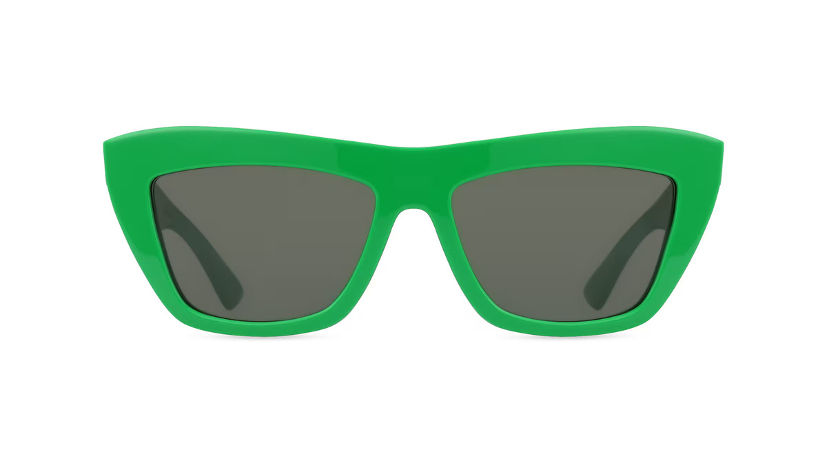 Bottega Veneta BV1121S Sonnenbrille Butterfly, Vollrand, Kunststoff, Unisex, grün - Bild 1