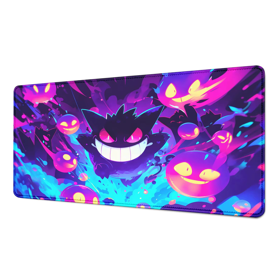 Potdemiel Gaming-Mauspad XXL Gengar Anime Schreibtischunterlage, B/T: 90 x 40 cm, Multicolour - Bild 3
