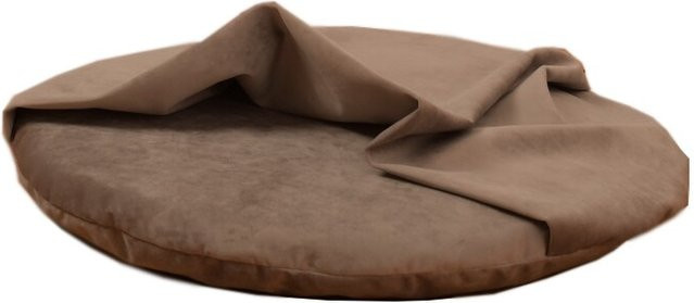 Rohrschneider Iglu Liegekissen für Kleintiere mit integrierter Höhle in Taupe, Samt, Größe 1 - Bild 1