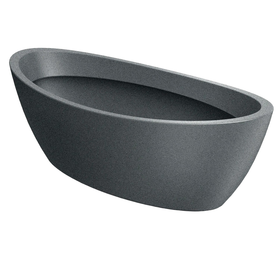 Prosperplast Blumentopf Aria Oval in Granit, B/T/H: 60 x 28 x 20 cm - Bild 2