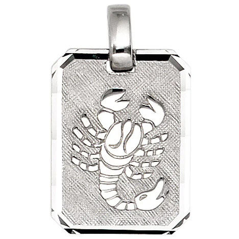 Colfem Anhänger Sternzeichen Skorpion, 925 Sterling Silber, matt, Unisex - Bild 1