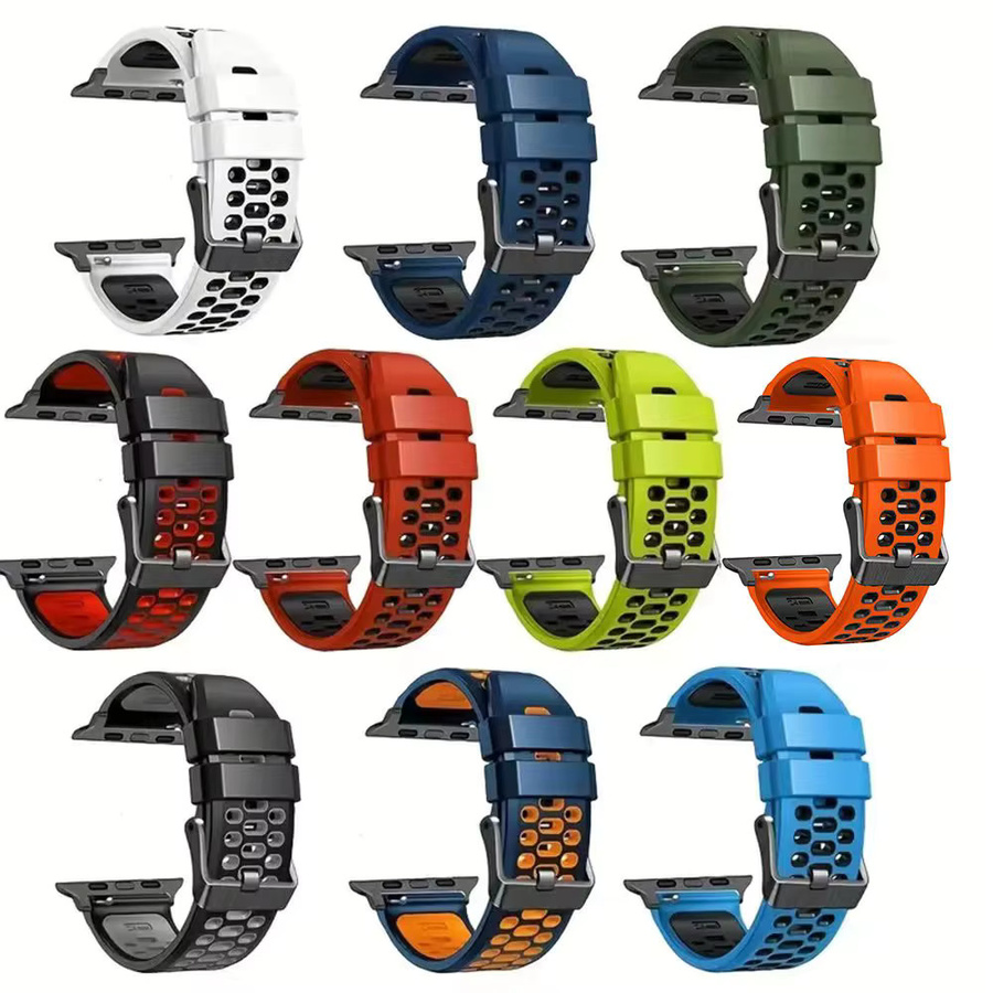 QCTOG Uhrenarmband Silikon, Bunt, Unisex - Bild 2