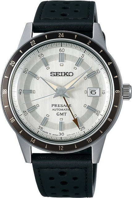 Seiko Presage GMT Automatik Armbanduhr, Edelstahl, 41 mm, Herren - Bild 1