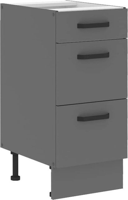 Unterschrank NESSA für deine Küchenzeile in Anthrazit Matt, Breite: 40 cm - Bild 1