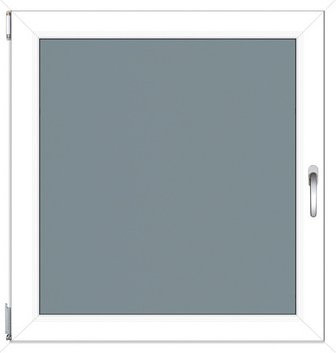 RORO Kunststoff-Fenster KOMFORT B70 in Weiss mit Klarglas, B: 90 cm, H: 95 cm - Bild 1