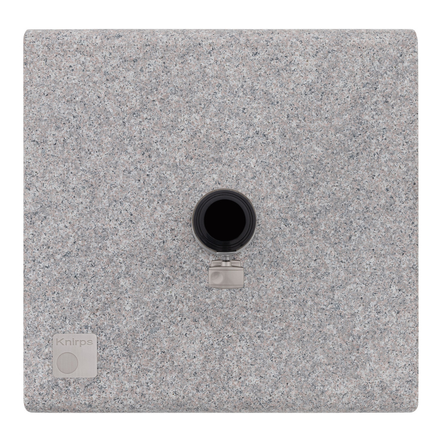 Knirps Granitsockel mit Rollen für Sonnenschirme in Grau, B/T/H: 48 x 48 x 6,5 cm - Bild 2