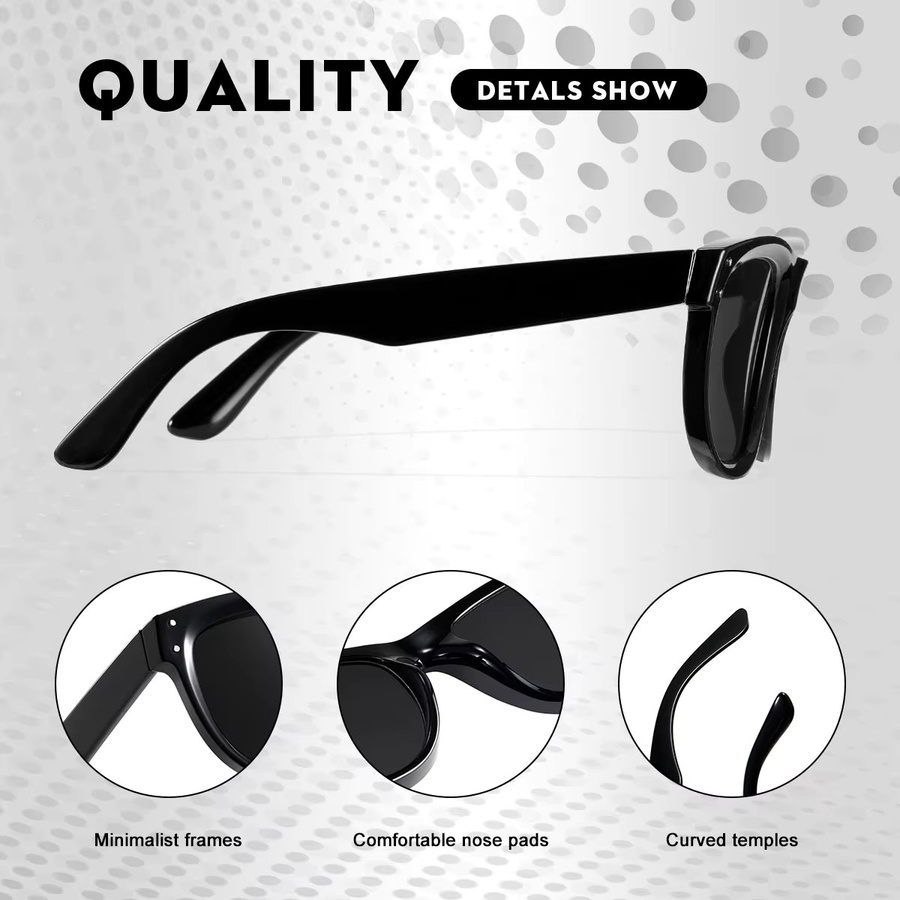 CRIXALIS Sonnenbrille, quadratisch, Vollrand, Schwarz, Damen - Bild 4