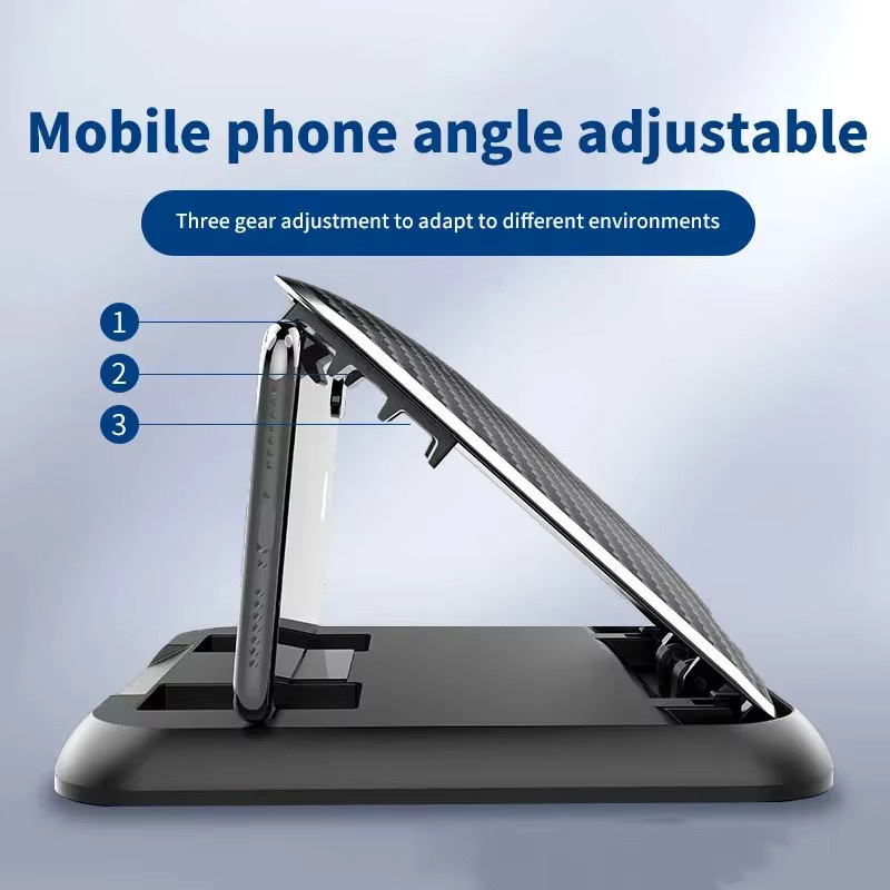 Universal Silikon Autotelefonhalterung für das Armaturenbrett, verstellbare Anti-Rutsch Matte in Schwarz - Bild 2