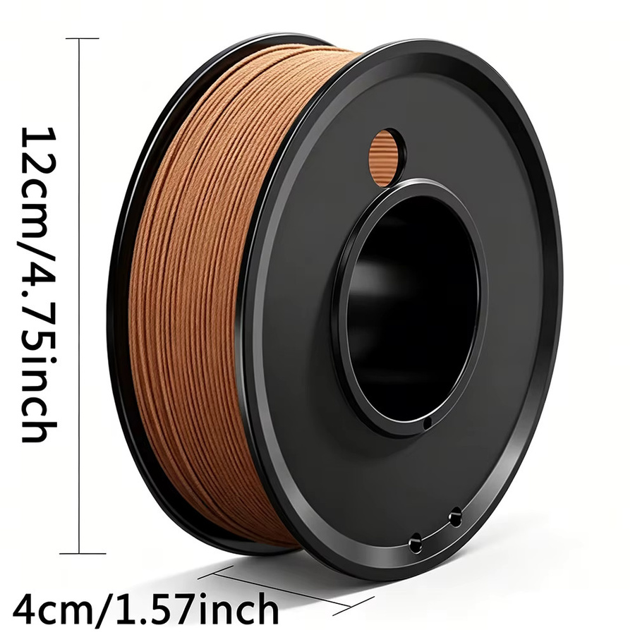 3D Maliang PLA Filament 1,75mm mit Holzmaserung-Textur für FDM 3D-Drucker, 4er-Pack à 250g in Teakholz, Weißeiche, Sandelholz und Kirschholz - Bild 2