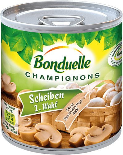 Bonduelle Champignons Scheiben 1. Wahl 115 g - Bild 1