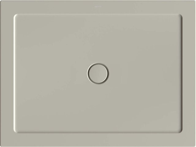 Bette Duschwanne Stage Extraflach Rechteck Steel Enamel B/B/H: 120 x 90 x 3 cm in Stone Grey/Beige mit Anti-Slip-Funktion - Bild 1