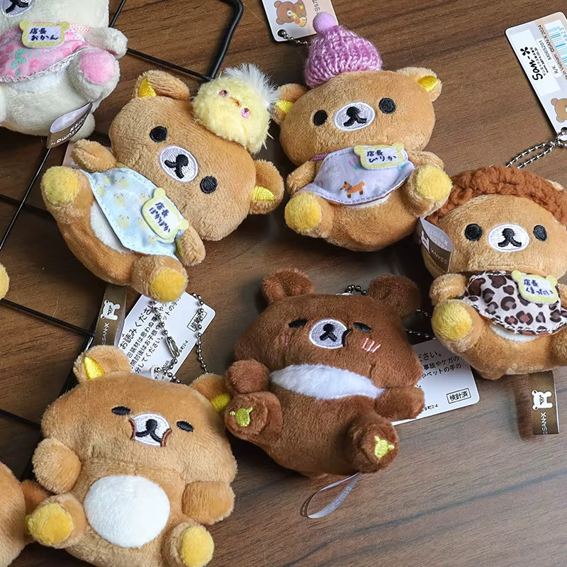 52TOYS Rilakkuma Mini-Plüschbär, Stofftier Schlüsselanhänger, Braun - Bild 3