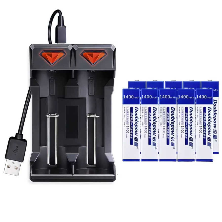 DOUBLEPOW Ni-MH Akku NH-14WM 1,2V 1400mAh wiederaufladbare Batterie in Blau für MD und CD-Geräte - Bild 4