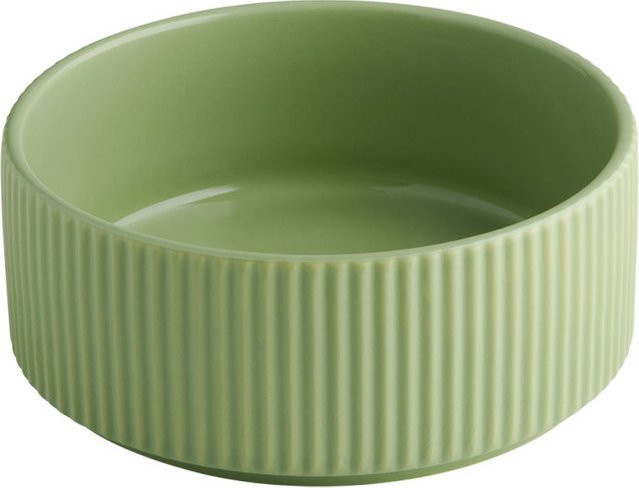 APS Schale THE GRID aus Porzellan, grün, 6er Pack, Volumen: 450 ml, Durchmesser: 14 cm, Höhe: 6 cm - Bild 1