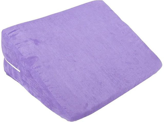 Cosy Homes Intimes Positionierungskissen aus Memory-Foam und Mikrofaser, dreieckiges Stützkissen in Pink und Purple - Bild 1