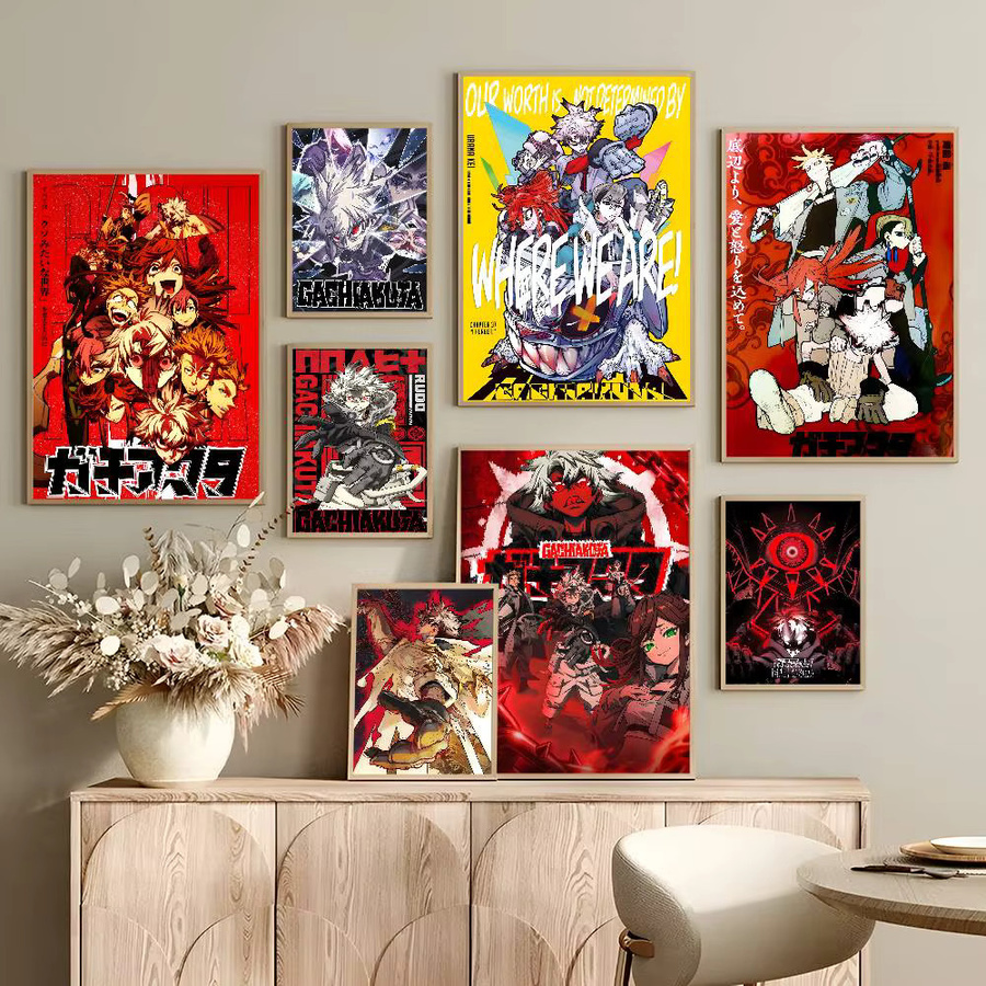 G-GACHIAKUTA Anime-Poster mit selbstklebendem Whitepaper-Druck, mehrfarbige Illustration zur Wanddekoration - Bild 3