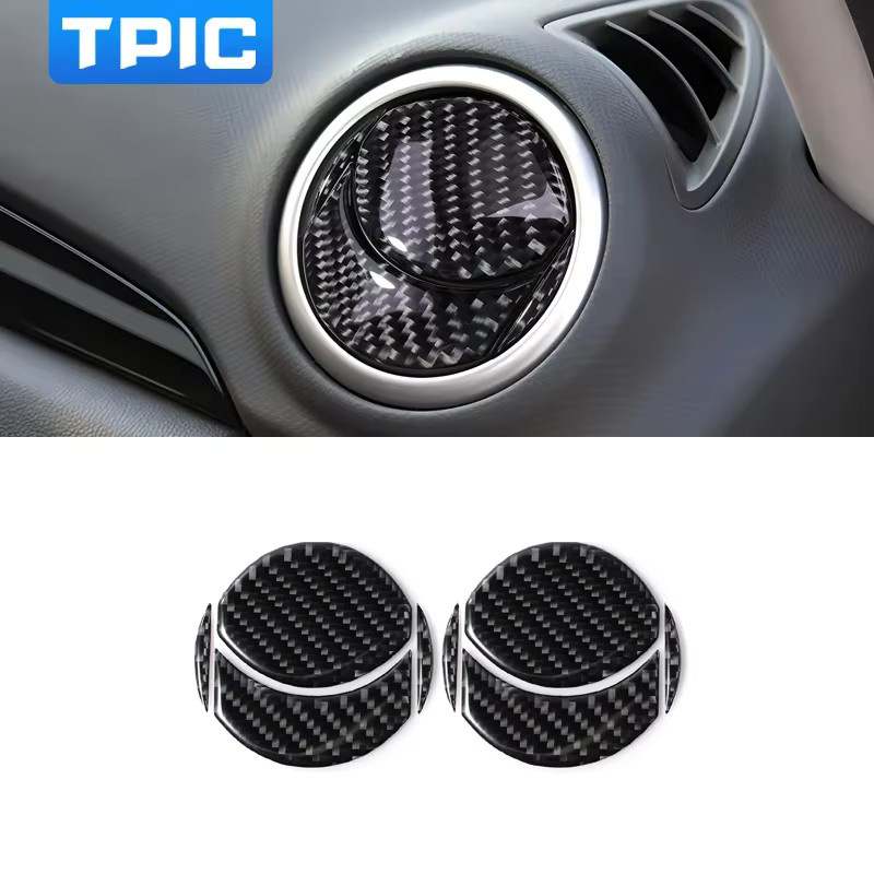 BetterHumz Carbon Faser Dashboard Abdeckung und Lüftungsdüsen Trim Set für Mazda 3 Axela 2004-2009 in Schwarz - Bild 1