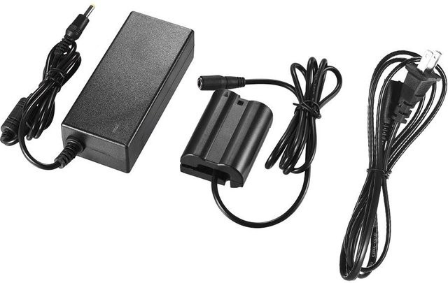 Andoer EH-5 plus EP-5B AC Netzteil mit DC-Koppler Kamera Ladegerät Ersatz für Nikon EN-EL15 in Schwarz mit US-Stecker - Bild 1