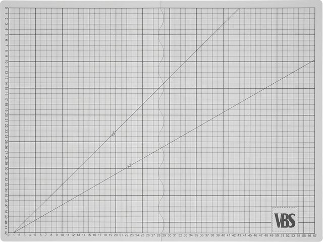 VBS Faltbare Schneidematte in Cool Grey, Format DIN A2 - Bild 1