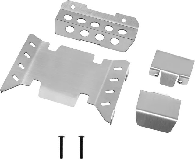 RGT Edelstahl-Chassis-Rüstungsschutz, Zubehör, Metall, Grau - Bild 1