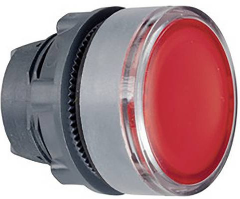 Schneider Electric ZB5AA48C0 Drucktaster-Frontelement aus Kunststoff in Rot und Grau mit IP69K Schutzart - Bild 1