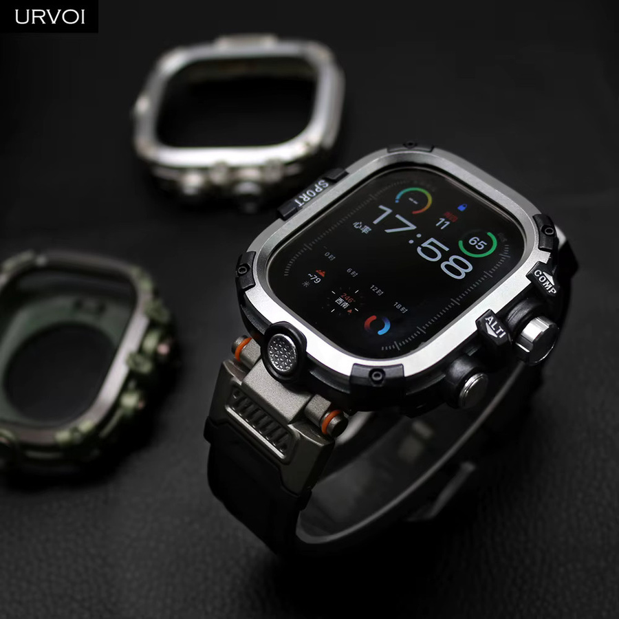 URVOI Uhrenzubehör, Vollständige Abdeckung für Apple Watch Ultra 3 2, harter Bumper, 49 mm - Bild 1