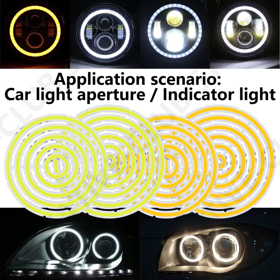 DT&ZM COB LED Angel Eyes Ringförmige Lichtquelle für DIY-Arbeitslampen und Autolichter, DC 12V-14V, Durchmesser: 20 mm bis 120 mm - Bild 3