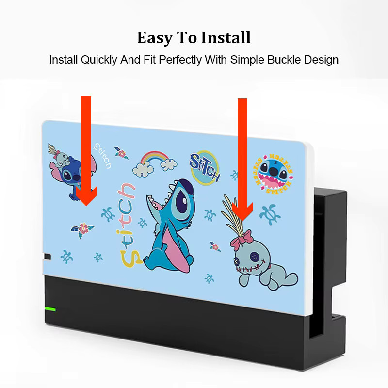 Dekorative Cartoon-Anime Frontplatte für Nintendo Switch OLED TV Dockingstation in Multicolour - Bild 2
