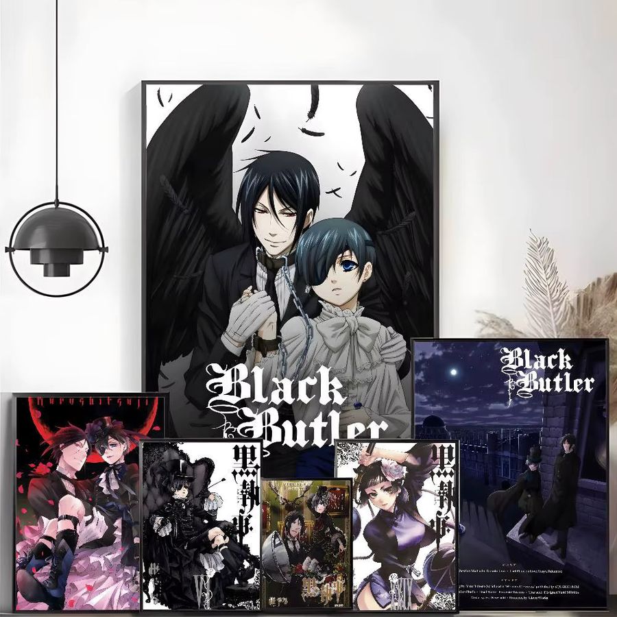 B-Butler Anime Poster Schwarz Wanddekoration für Wohnzimmer und Schlafzimmer - Bild 3