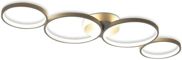 NETTLIFE LED Deckenleuchte L88 in Weiß aus Metall im modernen Ring-Design - Bild 1