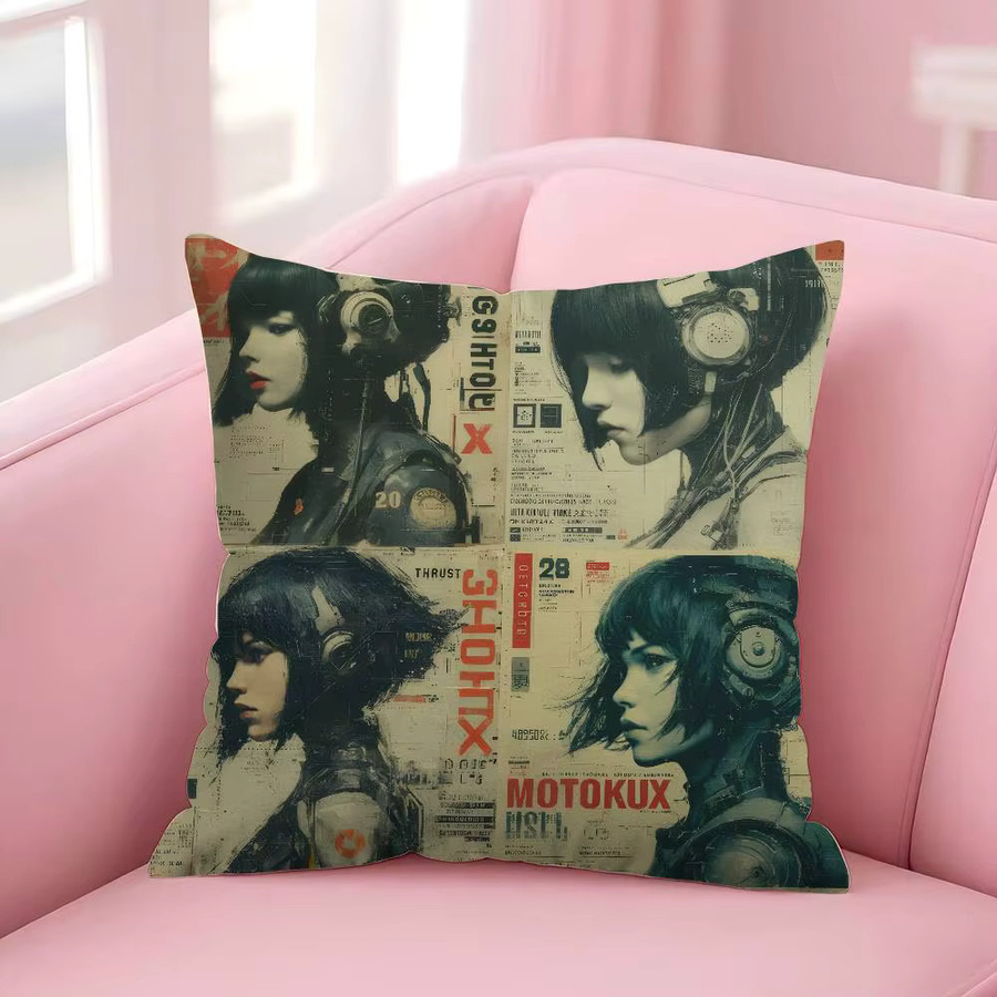 Beast Kingdom Ghost In The Shell Anime Dekokissen, Multicolour, B/B/H: 45 x 45 x 45 cm - Bild 4