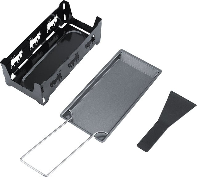 TOPINCN Raclette Backblech aus Carbonstahl mit Non-Stick-Beschichtung und faltbaren Griffen in Schwarz - Bild 1