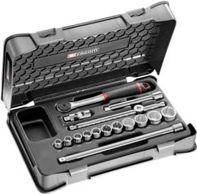 Facom Steckschlüssel-Set 3/8 Zoll J.161B, 16-teilig, Schwarz - Bild 1