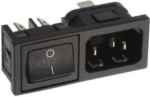 Bulgin BZM27/Z0000/57C Netz-Steckverbinder in Schwarz - Bild 1